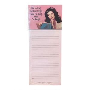 Design Design Not To Brag Magnetic List Pad Note 75 Pages New